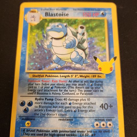 Blastoise Pokémon Kort