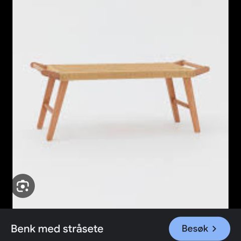 Benk med stråsete, H&M