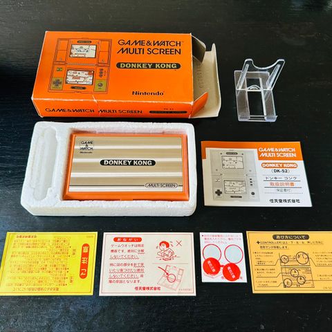 Nintendo Game & Watch - Donkey Kong med eske og alle papirer