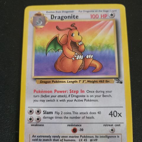 Dragonite Pokémon Kort