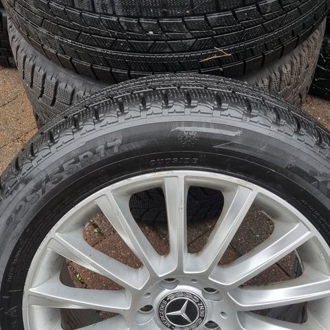 225/55R17 Mercedes Audi vinterhjul 5x112 -TPMS