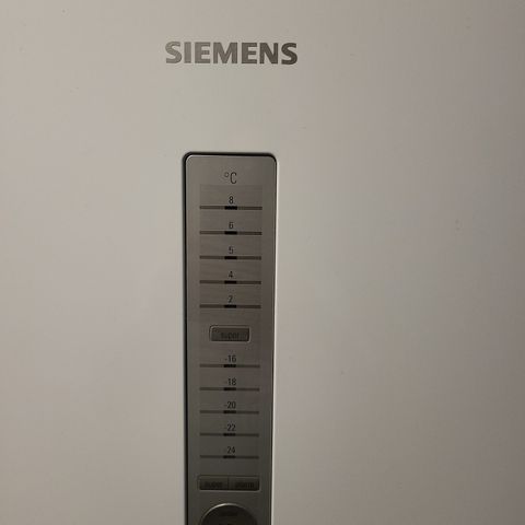 Siemens kombiskap, kjøleskap,