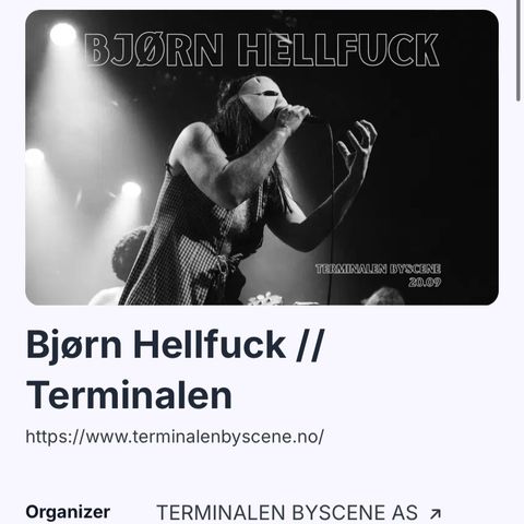 2 Billetter til Bjørn hellfuck Ålesund