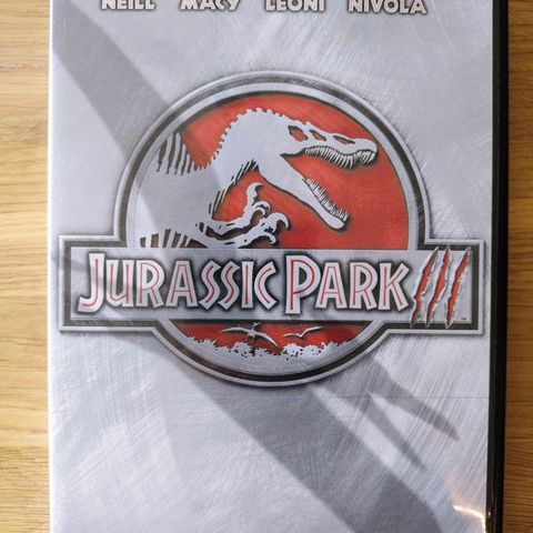 Dvd. Jurassic Park III. Action. Norsk tekst.