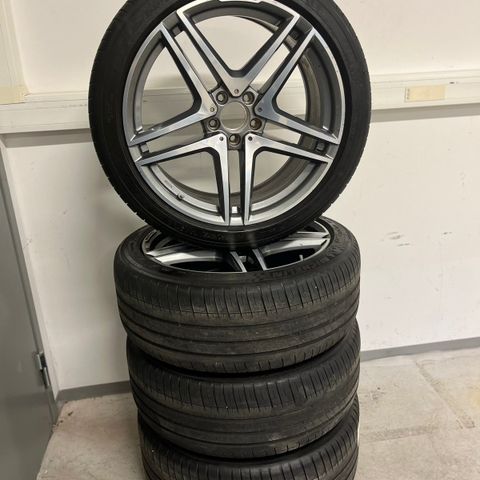 Originale Mercedes S63 AMG felger med Michelin dekk