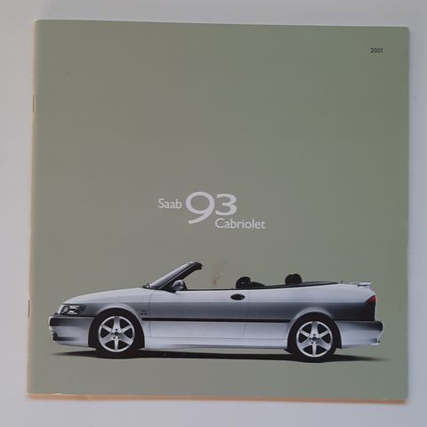 Saab 93 cabriolet brosjyre