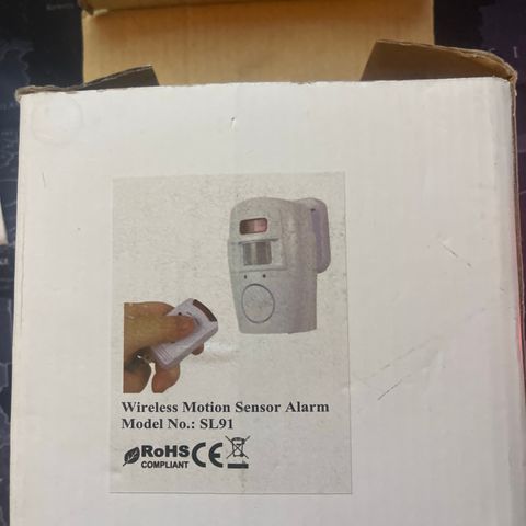 Motion sensor alarm