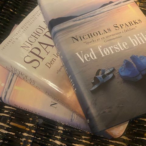 Tre bøker av Nicholas Sparks