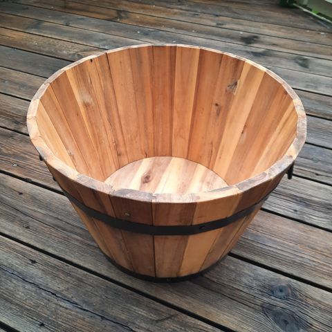 Stor Blomsterpotter  _ Round Barrel Planter Blomsterpotter