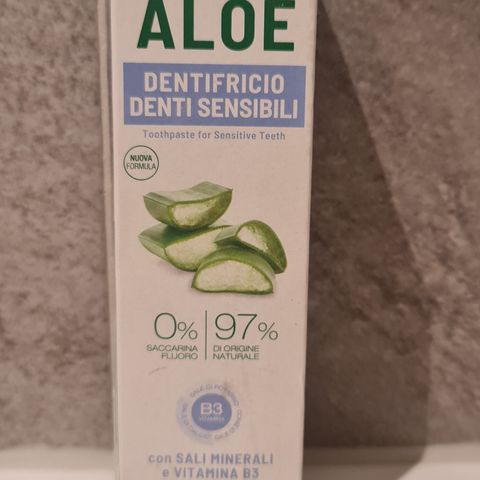 Tannkrem for følsomme tenner
Equilibra Aloe Gel