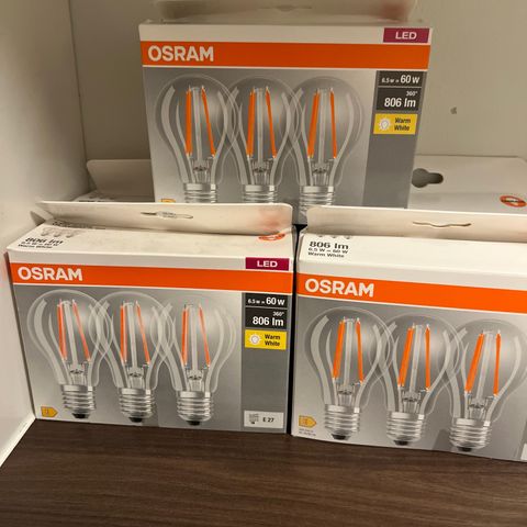 Osram classic pære 3pk