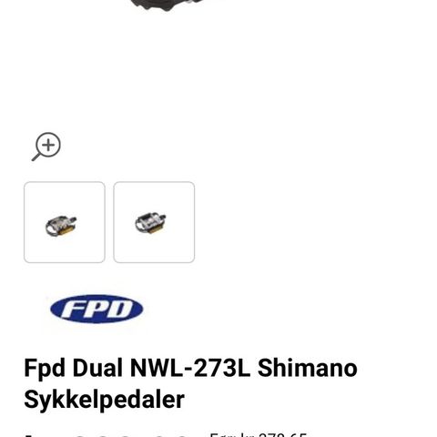 Shimano sykkelpedaler