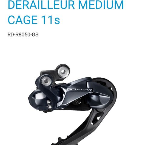 Ønskes kjøpt: Shimano Ultegra RD-R8050 GS (dvs LANG ARM)