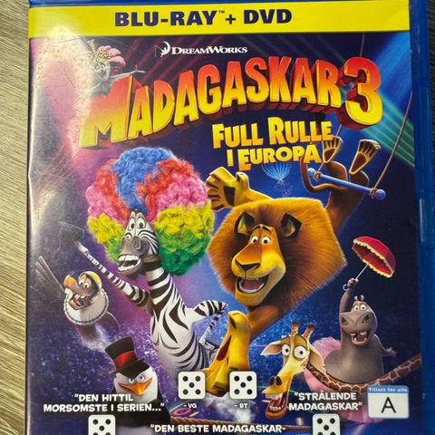 Madagaskar 3 Blu-ray + dvd