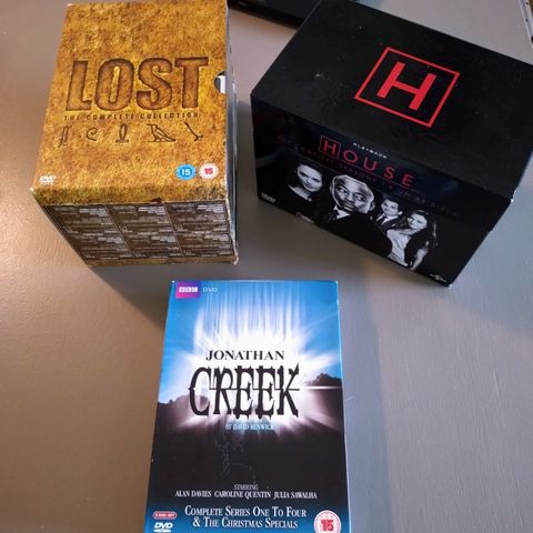 3 TV serie, House, Lost og Jonathen Creek, Dvd