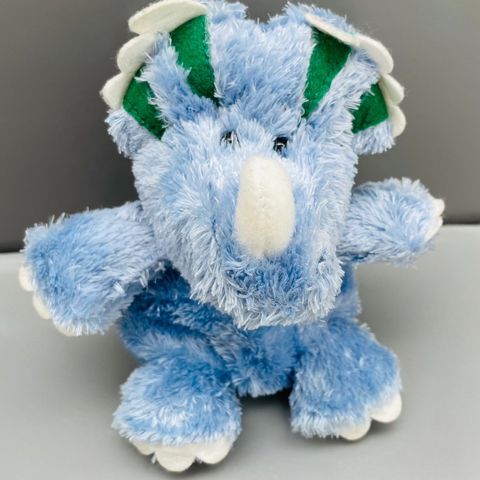 Russ Buddies Jeff triceratops dinosaur plysj bamse leke til barn