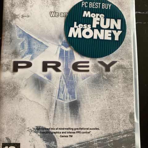 Prey PC-DVD. Rom