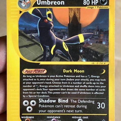 Umbreon 41/147 Non Holo - Pokemon TCG Aquapolis