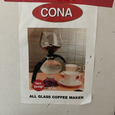 CONA Size D-Genius All-Glass Vacuum Coffee Maker