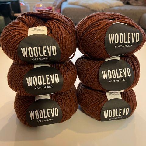 6 Woolevo Soft Merino - Rustbrun 135