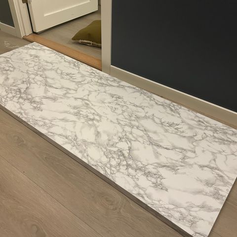 Ikea bordplate m/marmorfolie, 161x60 cm