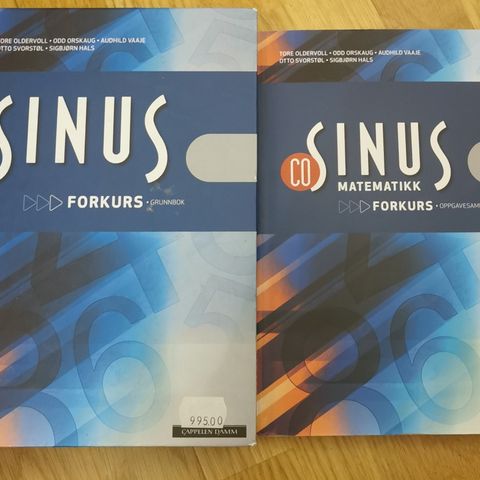 Sinus Forkurs i matematikk: Grunnbok + Oppgavesamling