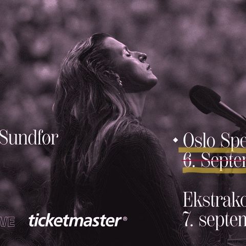 To fine SITTEPLASSER Susanne Sundfør-konsert, fredag 6.9. Spektrum