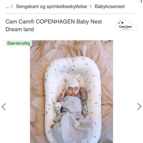 Baby nest fra CamCam Copenhagen