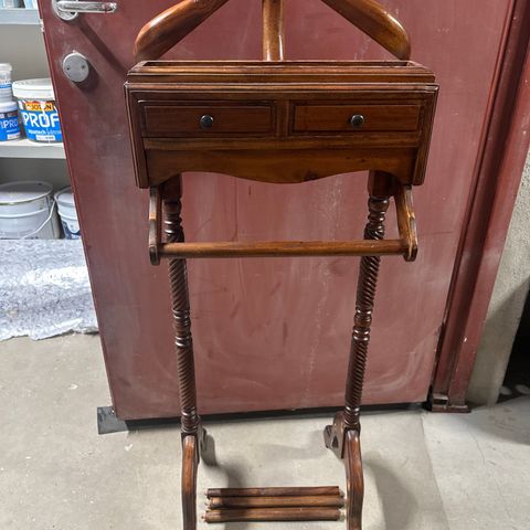 Mid-Century Italian Teak Valet Stand, 1970s