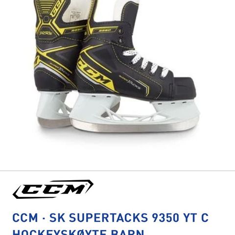 CCM supertacks 9350 YT D hockeyskøyte barn str 31