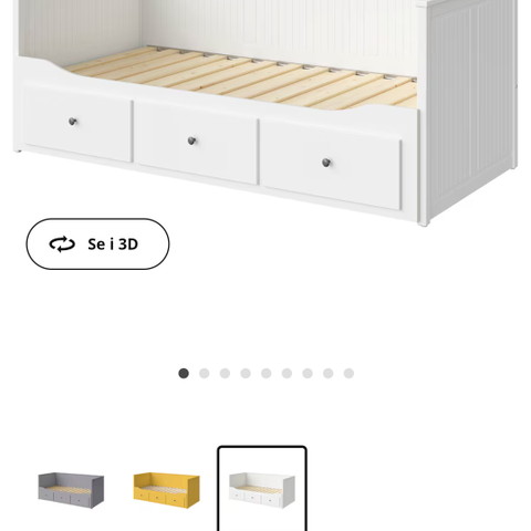 Ikea Hemnes med to madrasser