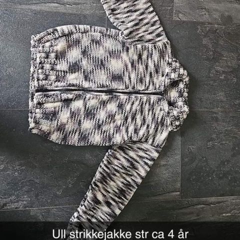 Strikket ulljakke