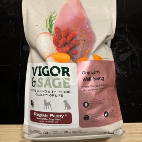 Vigor&Sage Goji Berry Well-Being puppy regular