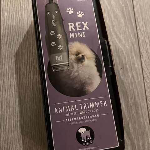 Rex Mini hårklipper/pelsklipper for hund/katt