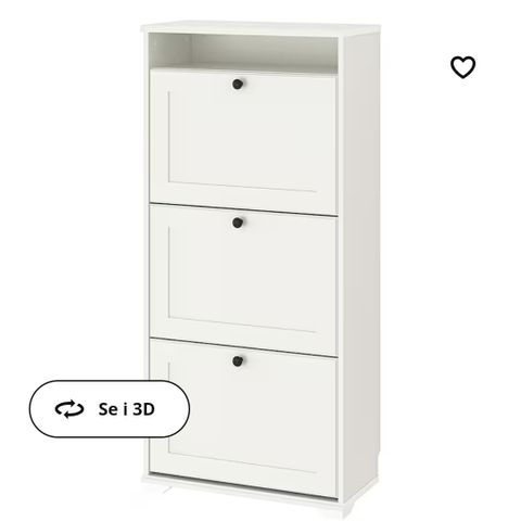 Ikea Brusali skoskap x 2