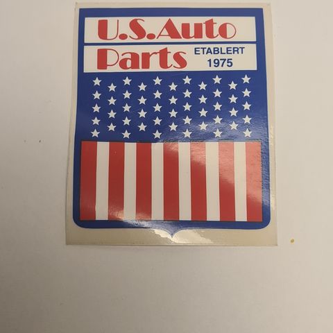 U.S Auto Parts Klistremerke