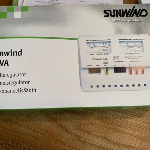 Sunwind 16VA solcelleregulator