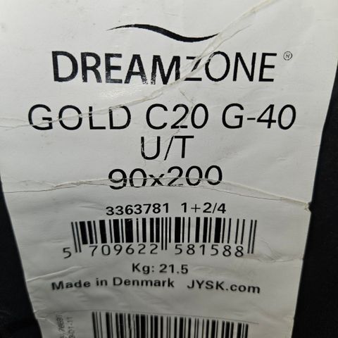 Dreamzone gold c20 G40