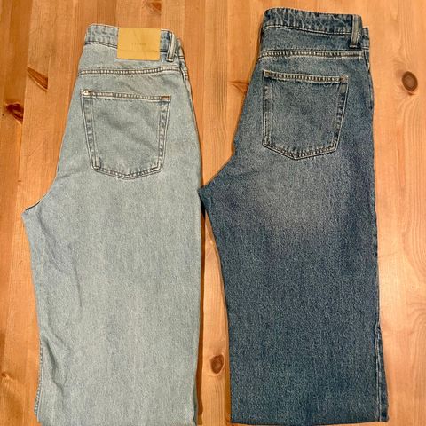 Relaxed fit jeans / dongeri / 2 stk / selges sammen