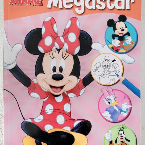 Minnie Mouse  Disney tegnebok med klistremerker