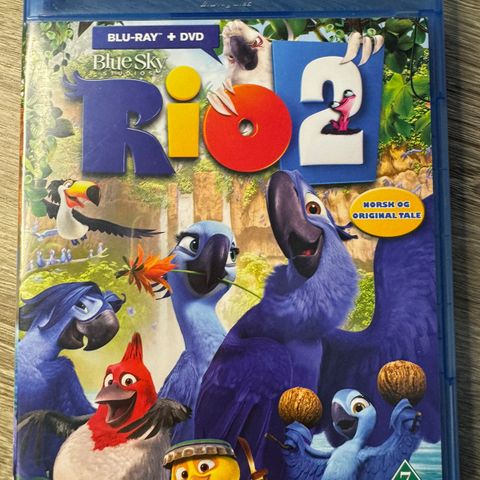 Rio 2 Blu-ray + dvd 🔥som ny!!