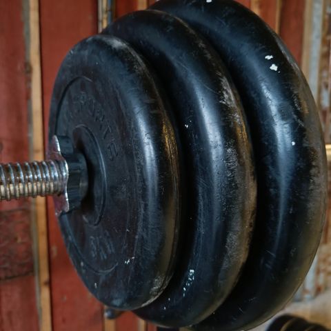 30mm vekstang og Gorilla sport vekter tot 75kg