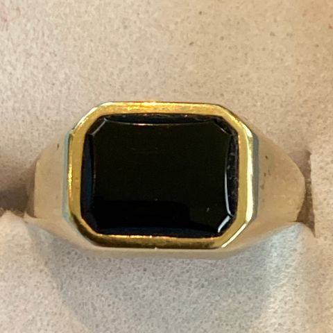 Ring, herre 585 med onyx