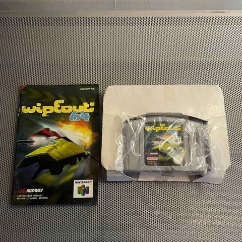 Wipeout N64 med Manual