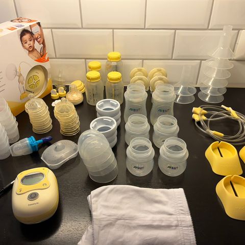 Medela Swing og handsfree inkl masse tilbehør