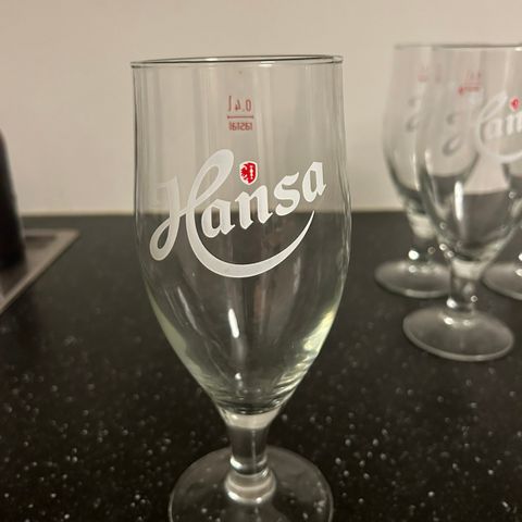 6st Hansa 0,4 ølglass