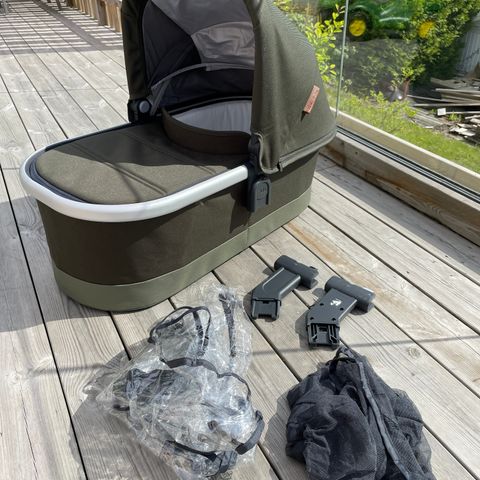 Uppababy V2 liggedel med adapter til Ridge.