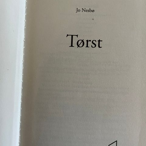 Tørst av Jo Nesbø