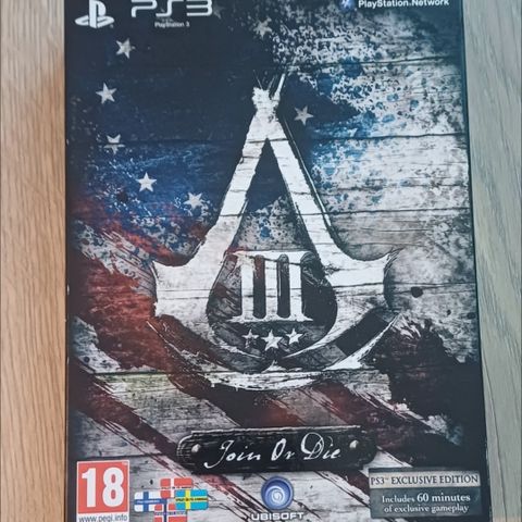 Assassin's Creed III, limited edition, som ny!