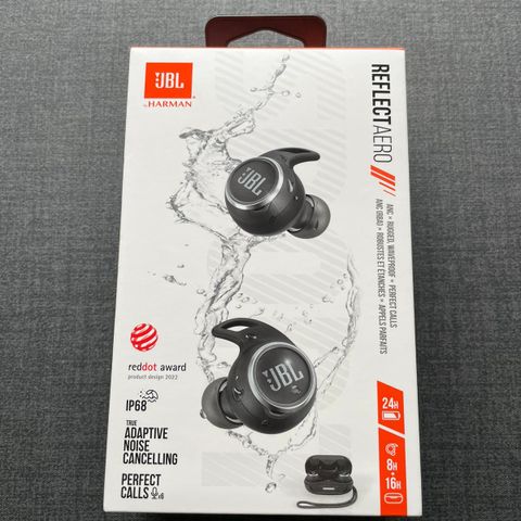 JBL Reflect Aero trådløse in-ear hodetelefoner selges